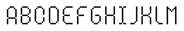 MultiType Pixel Compact Thin SC Font LOWERCASE