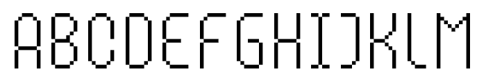 MultiType Pixel Compact Thin Font UPPERCASE