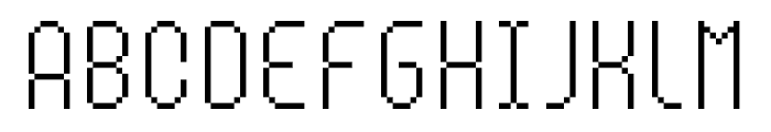 MultiType Pixel Compact Thin Font LOWERCASE
