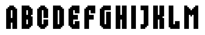 MultiType Pixel Compact Font UPPERCASE