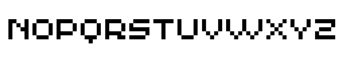 MultiType Pixel Display Font UPPERCASE