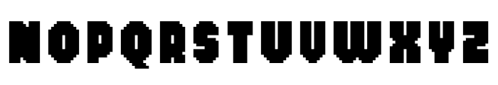 MultiType Pixel Narrow Bold Font UPPERCASE