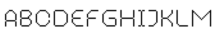 MultiType Pixel Narrow Thin SC Font UPPERCASE