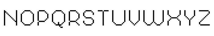 MultiType Pixel Narrow Thin SC Font UPPERCASE