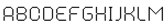 MultiType Pixel Narrow Thin SC Font LOWERCASE