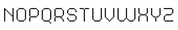 MultiType Pixel Narrow Thin SC Font LOWERCASE