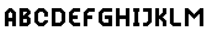 MultiType Pixel Narrow Font UPPERCASE