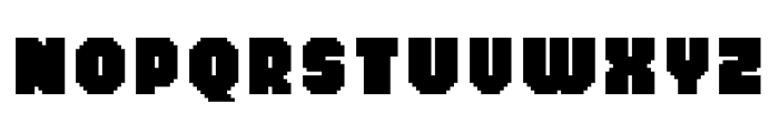 MultiType Pixel Regular Bold Font UPPERCASE