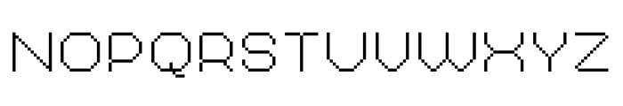 MultiType Pixel Regular Thin SC Font UPPERCASE