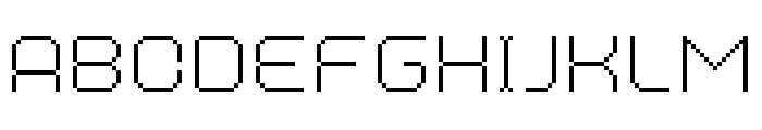 MultiType Pixel Regular Thin SC Font LOWERCASE