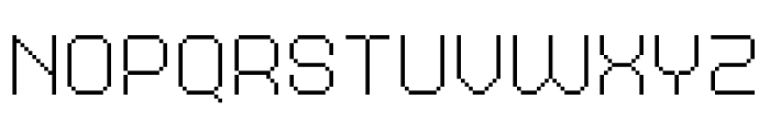 MultiType Pixel Regular Thin Font LOWERCASE