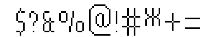 MultiType Pixel Slender SC Font OTHER CHARS