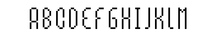 MultiType Pixel Slender SC Font LOWERCASE