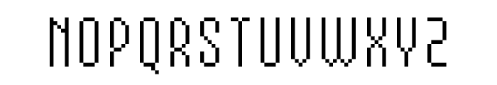 MultiType Pixel Slender SC Font LOWERCASE