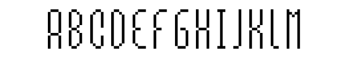 MultiType Pixel Slender Font LOWERCASE