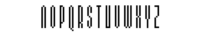MultiType Pixel Slim Font UPPERCASE