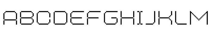 MultiType Pixel Wide Thin SC Font LOWERCASE