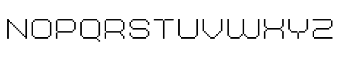MultiType Pixel Wide Thin SC Font LOWERCASE