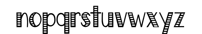 Multiplicity - Stripes Font LOWERCASE