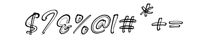 Multiverse Italic Font OTHER CHARS