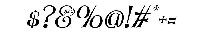 Mundley Italic Font OTHER CHARS