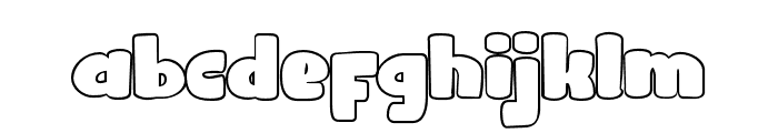 MunfonRegulerOutline Font LOWERCASE