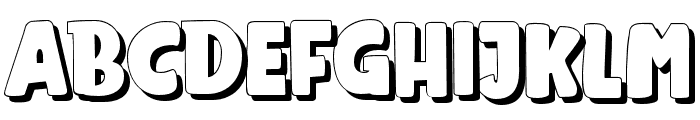 MunfonRegulerShadow Font UPPERCASE