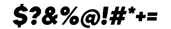 Munika Black Italic Font OTHER CHARS