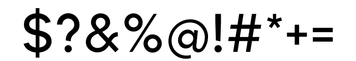 Munika Medium Font OTHER CHARS