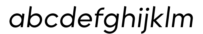 Munika Regular Italic Font LOWERCASE