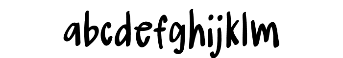 Musha Latte Regular Font LOWERCASE