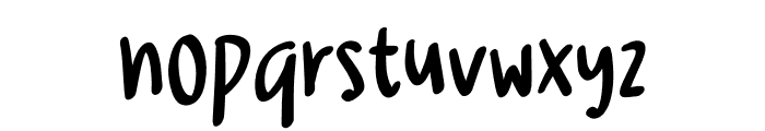 Musha Latte Regular Font LOWERCASE