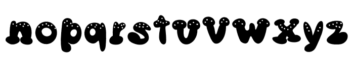 Mushroom house Font LOWERCASE