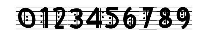 Music Note Five Font OTHER CHARS