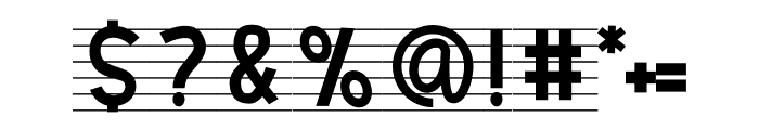 Music Note Four Font OTHER CHARS