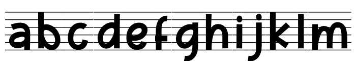 Music Note Four Font LOWERCASE
