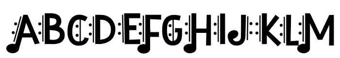 Music Note One Font UPPERCASE