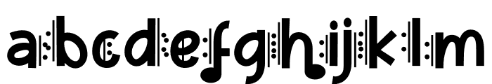 Music Note One Font LOWERCASE