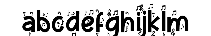Music Note Six Font LOWERCASE