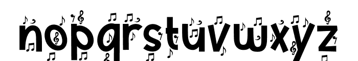 Music Note Six Font LOWERCASE