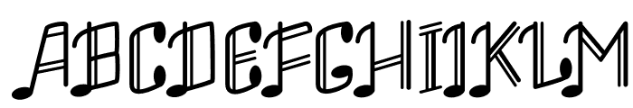 Musical Tone Font UPPERCASE