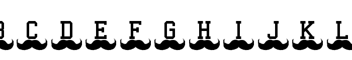 MustacheMonogram Font UPPERCASE