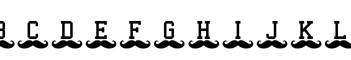 MustacheMonogram Font LOWERCASE
