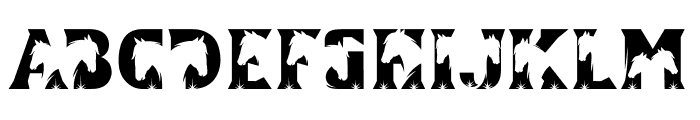 Mustang Head Font UPPERCASE