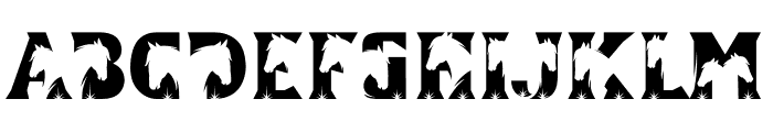 Mustang Head Font LOWERCASE