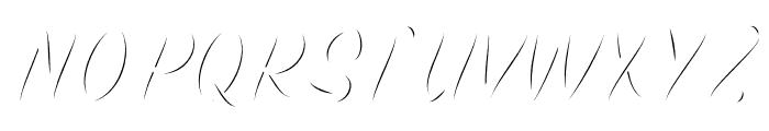 Mustank Script (Glossy) Font UPPERCASE