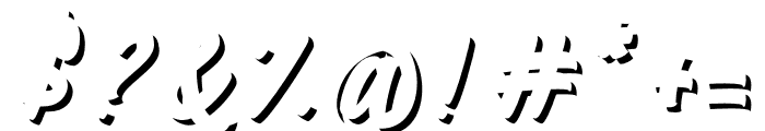 Mustank Script (Shadow) Font OTHER CHARS