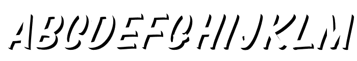 Mustank Script (Shadow) Font UPPERCASE
