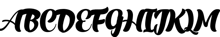 Mustar-Regular Font UPPERCASE