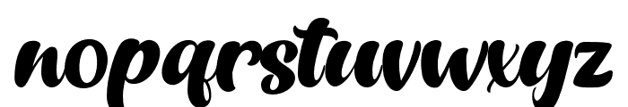 Mustar-Regular Font LOWERCASE